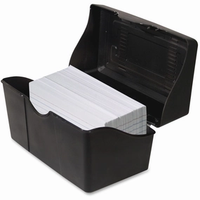 Advantus Index Card Holders, 3"x5", Black