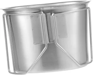 Alasum Outdoor Portable Pot Mini Pot Stainless Steel Cup Camping Cookware for Hiking Backpacking