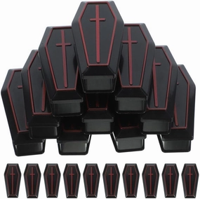 Alipis 20pcs Miniature Empty Coffin Boxes Halloween Treat Coffin Boxes Coffin Prank Props