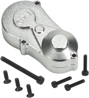 Aluminum 7075 Center Gear Box Housing Set with Covers for Losi 1/18 Mini LMT 4X4 Brushed Monster Truck RTR-LOS01026 Upgrades - Silver
