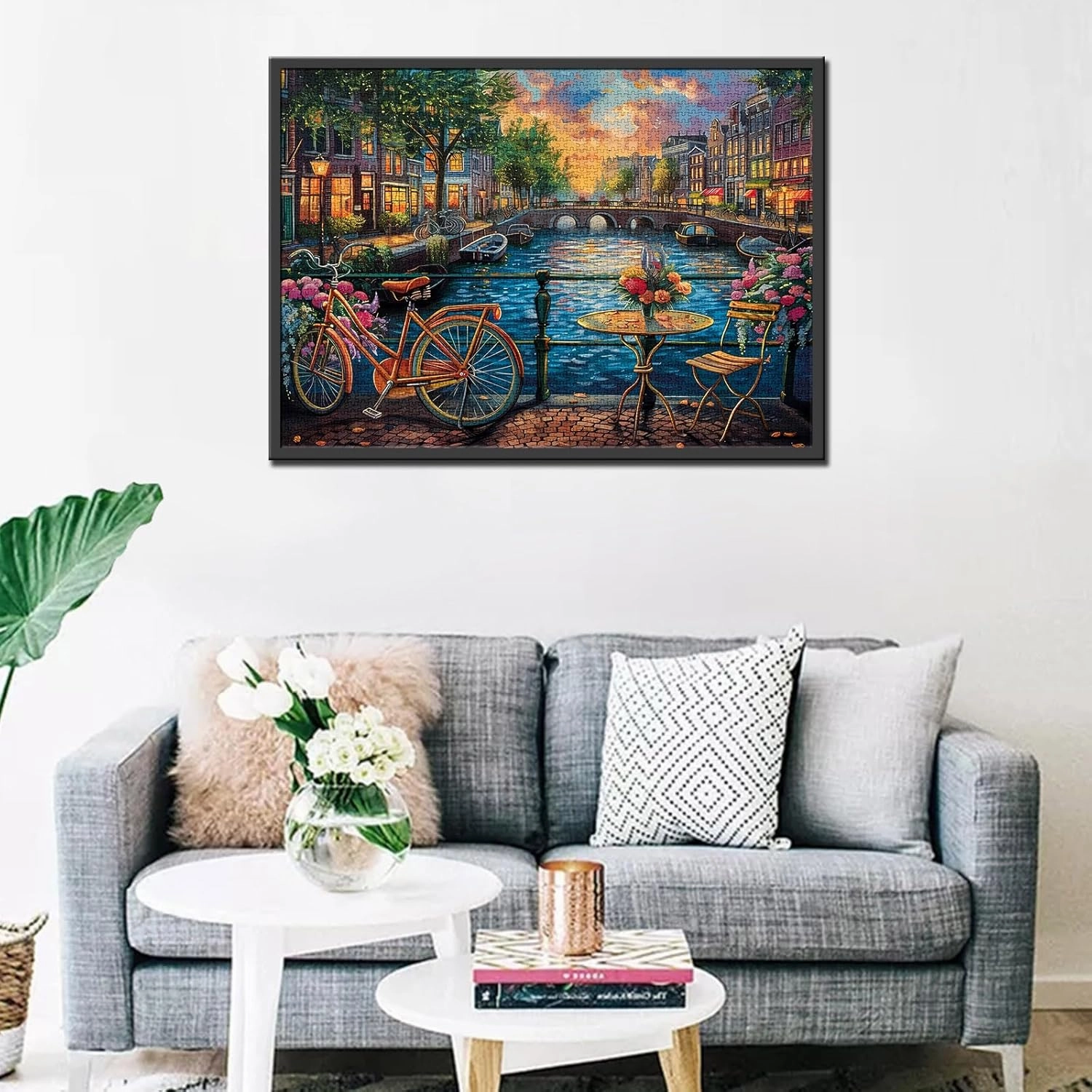 Amsterdam Canal Night View Jigsaw Puzzle