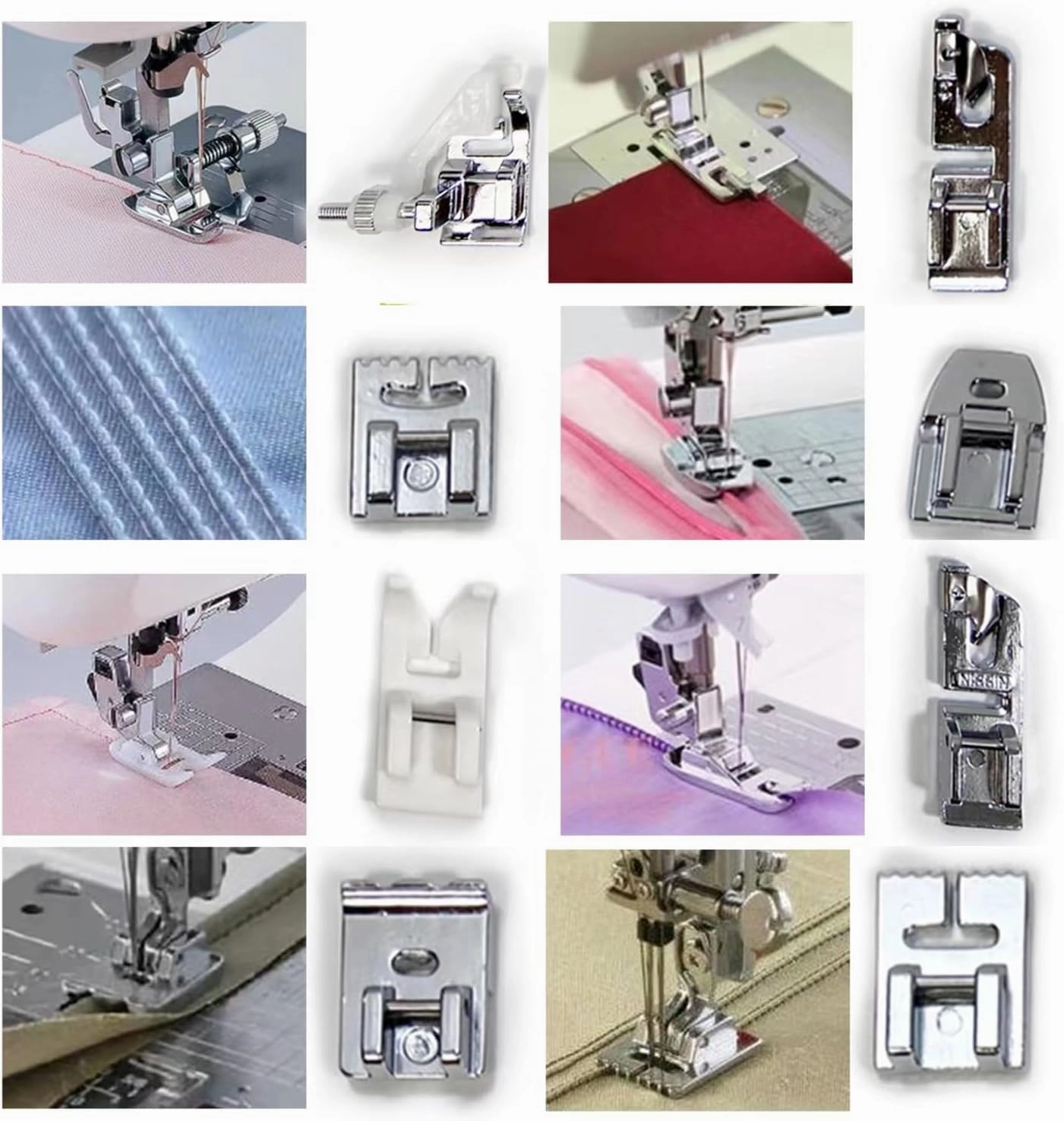 AMZTKDIY Sewing Machine Feet Set Sewing Foot Set Presser Feet Kit Accessories Multifunctional for Brother Singer Babylock Janome Toyota New Home Other Sewing Machines (Presser Foot Set 48 Pcs)