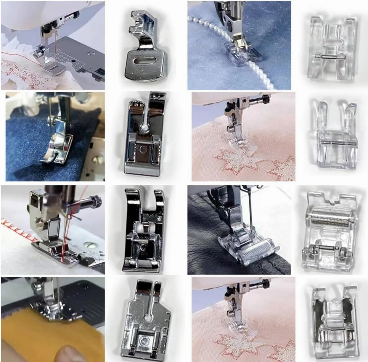 AMZTKDIY Sewing Machine Feet Set Sewing Foot Set Presser Feet Kit Accessories Multifunctional for Brother Singer Babylock Janome Toyota New Home Other Sewing Machines (Presser Foot Set 48 Pcs)