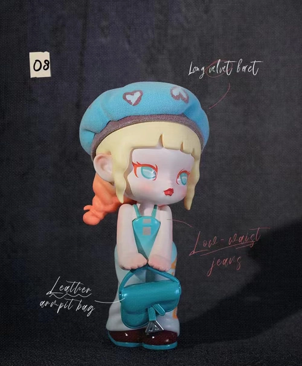 Anita Cute Doll Fashion Week Series Figures 8PCs Random Design Box Toys for Modern Home Decor, Collectible Toy Set for Desk Accessories