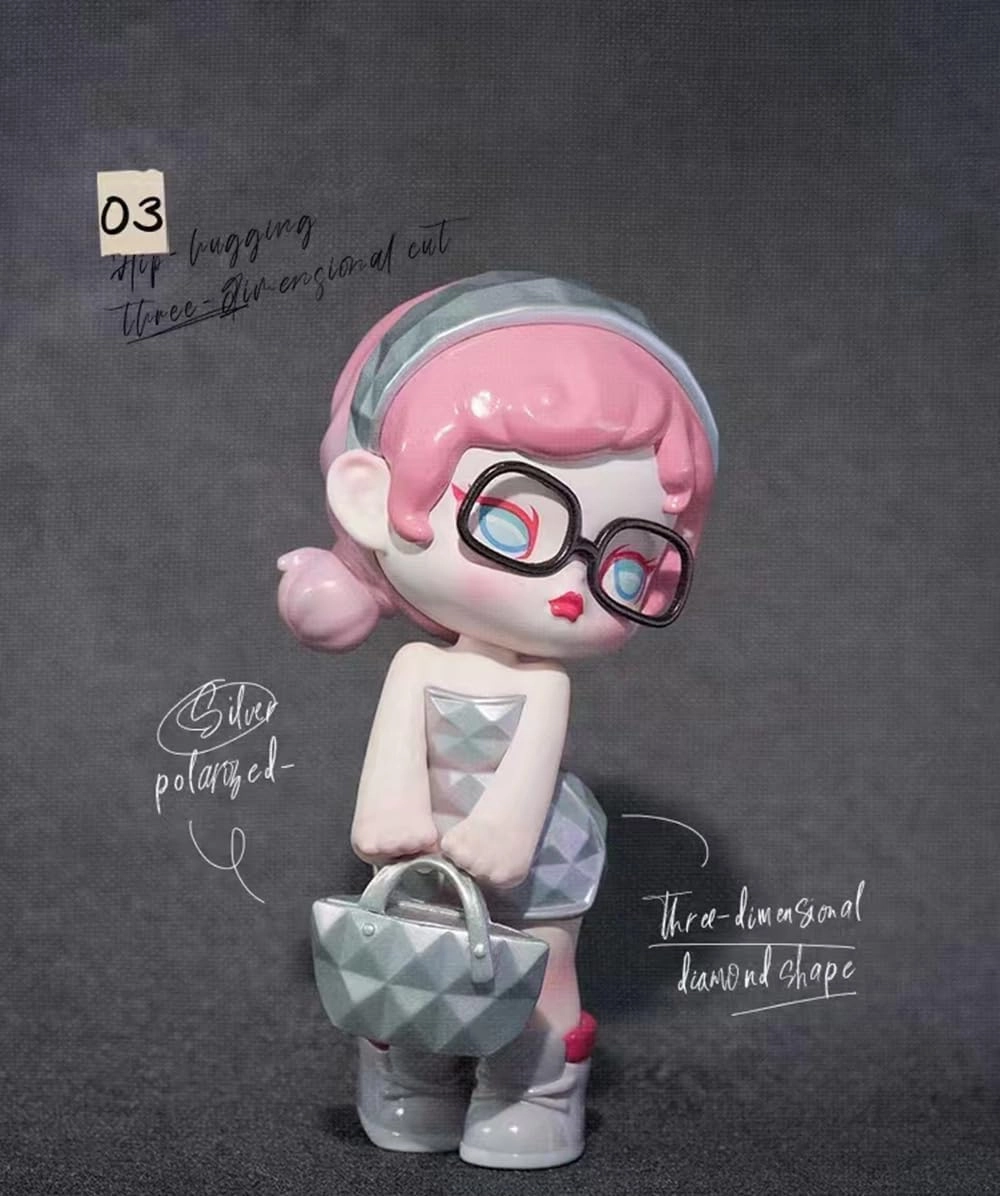 Anita Cute Doll Fashion Week Series Figures 8PCs Random Design Box Toys for Modern Home Decor, Collectible Toy Set for Desk Accessories