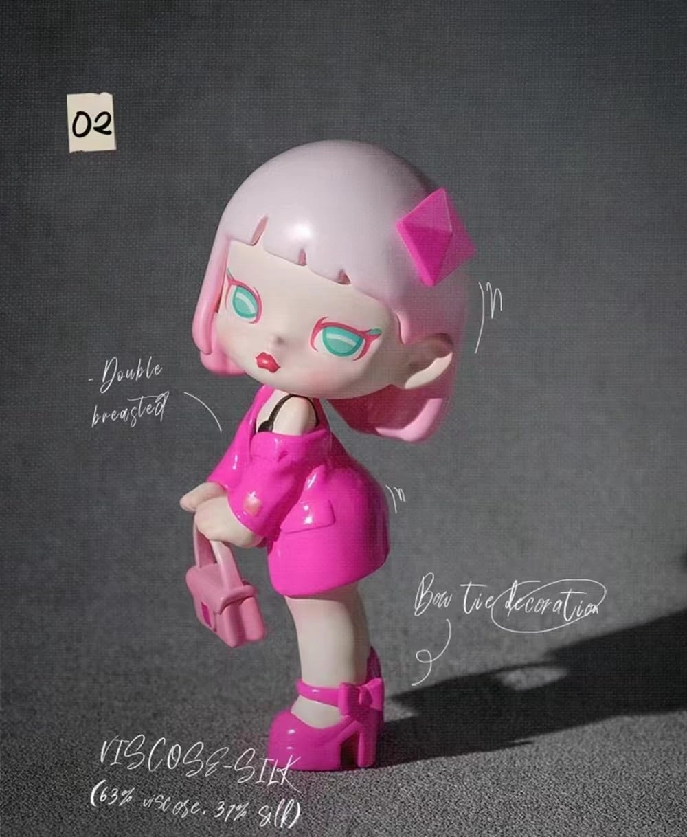 Anita Cute Doll Fashion Week Series Figures 8PCs Random Design Box Toys for Modern Home Decor, Collectible Toy Set for Desk Accessories
