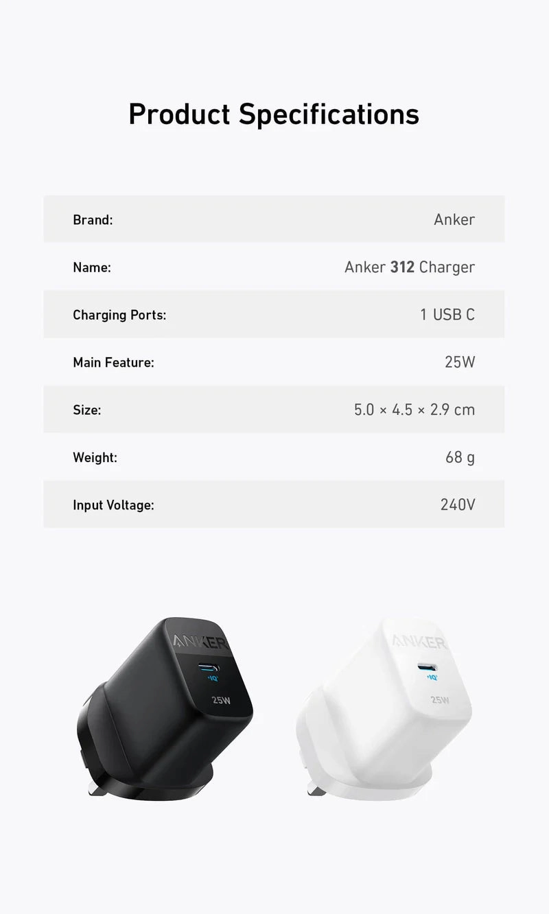 Anker 312 Powerport Charger (25W)