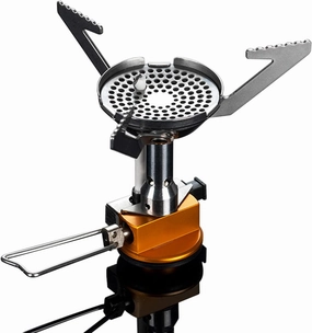 ANZAGA Small Camping Stove for Outdoor Cooking, Multi-Fuel Propane/Butane/ISO-Butane