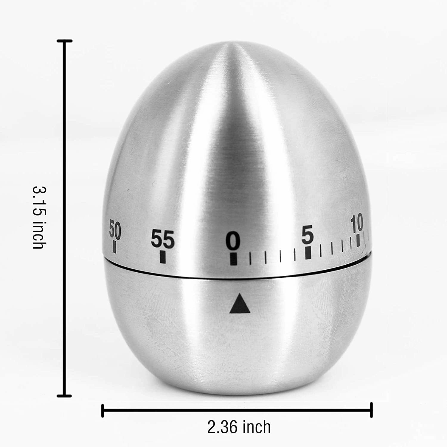 Apple Kitchen Timer Cute Manual, Stainless Steel  Countdown
