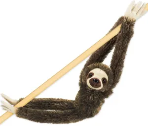 ArtCreativity Brown Hanging Sloth Plush Toy, 28 Inch Stuffed Three-Toed Sloth with Realistic Design, Soft and Huggable, Cute Nursery Decor, Best Birthday Gift for Boys and Girls