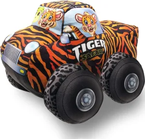 ArtCreativity Safari Plush Monster Truck, 8 Inch Big Monster Truck Stuffed Toy, Cool Animal-Themed Design, Soft Car Toys For Toddlers Car Stuffed Animal, Cars Plush For Boys and Girls, Great Gift Idea