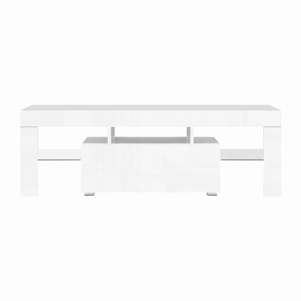Artiss Entertainment Unit TV Cabinet LED 130cm White Elo