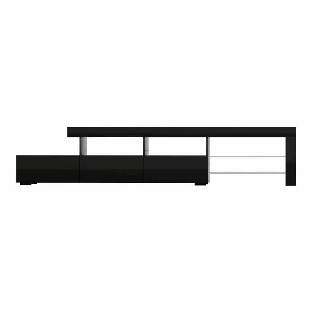 Artiss Entertainment Unit TV Cabinet LED 215cm Black Caya-QLD_Metro