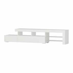 Artiss Entertainment Unit TV Cabinet LED 215cm White Caya-SA_Rural