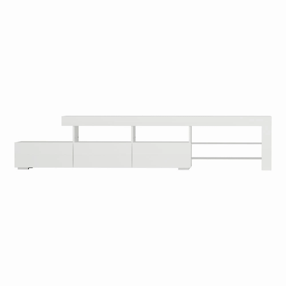 Artiss Entertainment Unit TV Cabinet LED 215cm White Caya-VIC_Metro