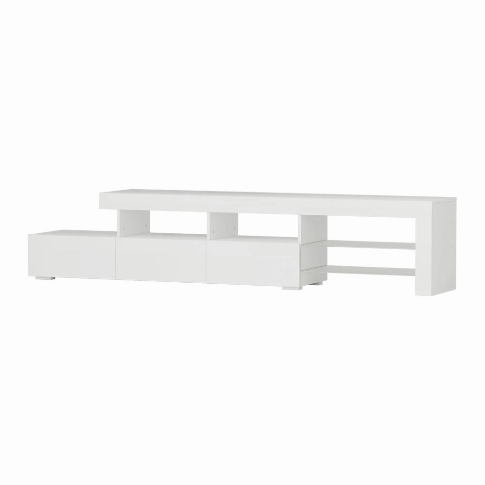 Artiss Entertainment Unit TV Cabinet LED 215cm White Caya-VIC_Metro