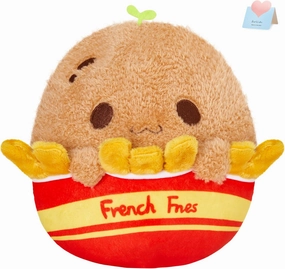Athoinsu 9 Inch Potato Stuffed Animal Potato Plush Toy and French Fries Food Shaped Stuffed Animal Cuddle Kawaii Pillow Gifts for Kids Girls & Boys
