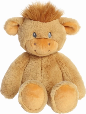 Aurora® Adorable Cuddlers™ Highland Cow Baby Stuffed Animal - Security and Sleep Aid - Comforting Companion - Brown 14 Inches