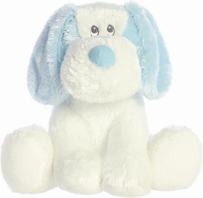 Aurora® Playful Scruff™ & Dafney™ Scruff™ Baby Stuffed Animal - Soft & Cuddly Toy - Imaginative Play - Blue 9 Inches