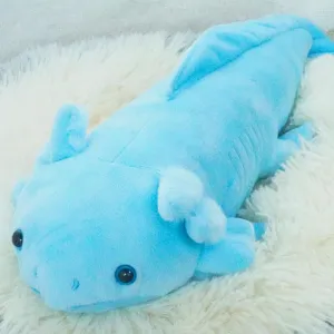 Axolotl Plush Toy, Soft Salamander Plush, Cute Salamander Gift for Kids and Adults - 17 Inch, Blue