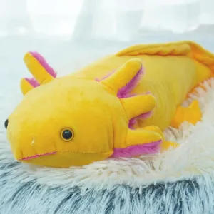 Axolotl Plush Toy, Soft Salamander Plush, Cute Salamander Gift for Kids and Adults - 17 Inch, Yellow