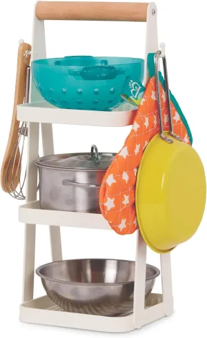 B. toys- Mini Chef - Pot & Pan Playset- Pretend Play Kitchen Accessories – Pot, Pan & Role-Play Cookware – Cooking Toys for Kids – Pretend Play Set – 3 Years   (9 Pcs)