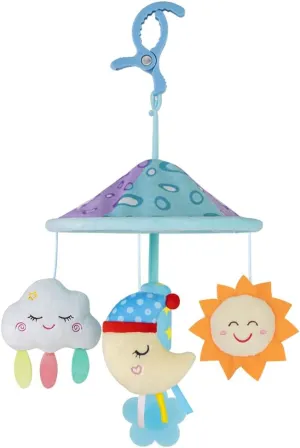 Baby pram Mobile Toys, Stroller Toys with Soft Rattle for 0 Months  (Sky)