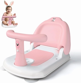 Baby Bath Seat for Babies 6 Months & up, Non-Slip Toddler Bath Seat for Baby & Newborn, Infant Kids Boy Girls Bathroom Bathtub Shower Toy Gifts