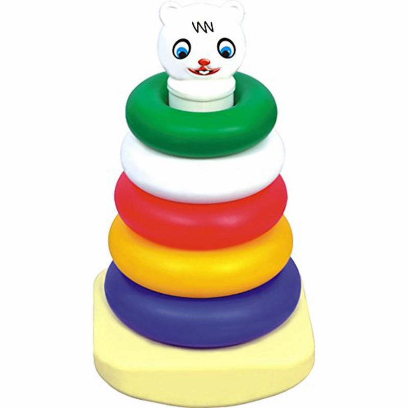 Baby Coloured Ring Stacker - Small Five Rings (1-2 Years)