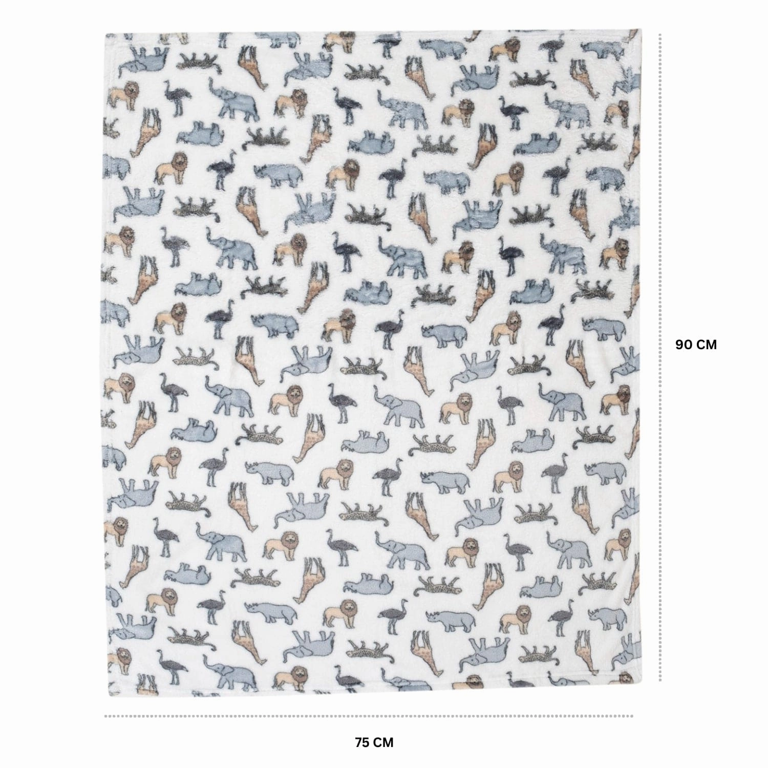 Baby Moo Elephant Snuggle Buddy Soft Rattle and Plush Blanket Gift Toy Blanket - Grey