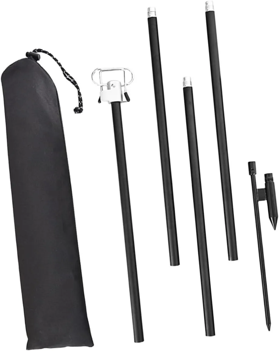 balacoo 1set Adjustable Portable Lamp Holder Multi-Functional Light Pole for Camping Hiking Outdoor Use Construction Enhanced Stability