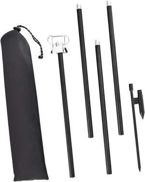 balacoo 1set Adjustable Portable Lamp Holder Multi-Functional Light Pole for Camping Hiking Outdoor Use Construction Enhanced Stability