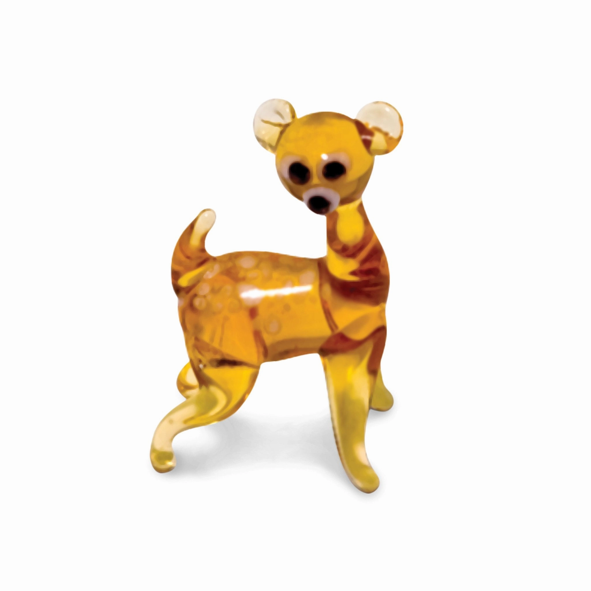 Bam the Deer Collectible Miniature Glass Figurine in Tynies Collector's Frame