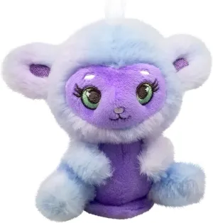 Bauer Spielwaren Shoulderkins - Ruffle: Soft Plush Toy with Magnet to Place on the Shoulder, Purple (18038)