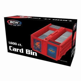 BCW Collectible Card Bin Red 1600ct