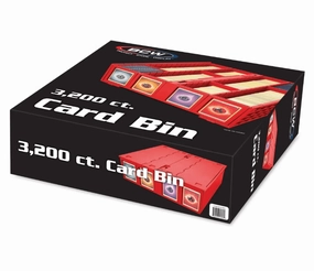 BCW: Collectible Card Bin Red 3,200 ct