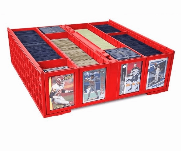 BCW: Collectible Card Bin Red 3,200 ct