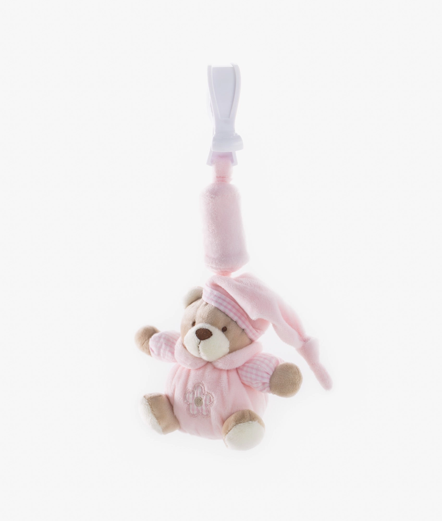 Bear Clip On Toy  - Pink