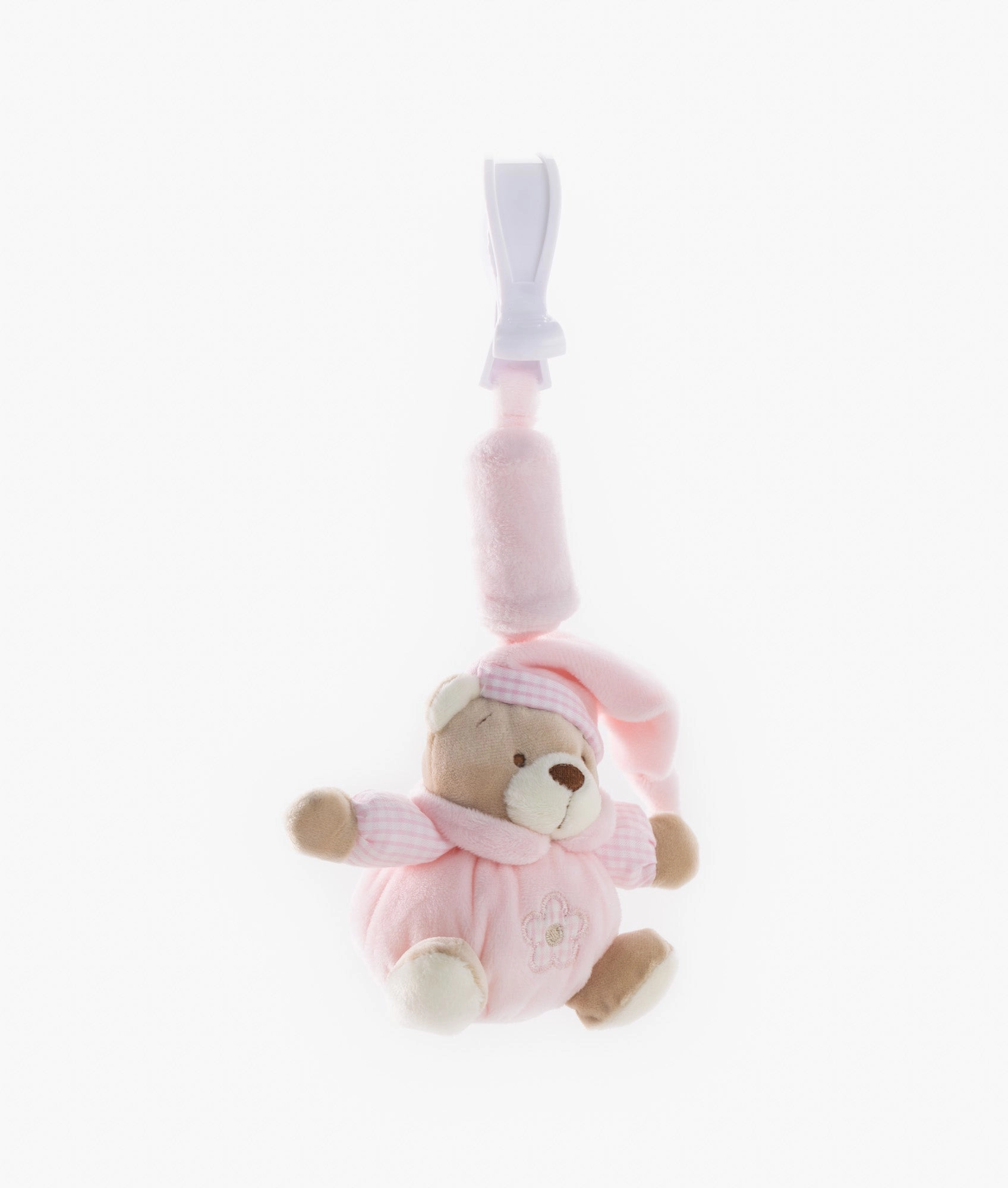 Bear Clip On Toy  - Pink