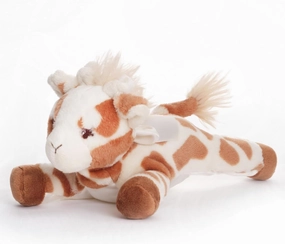 Bearington Baby Patches 8 Inch Plush Giraffe Toy with Rattle - Super Soft Safari Stuffed Animals for Babies & Newborns - Giraffe Stuffed Animal & Baby Rattle