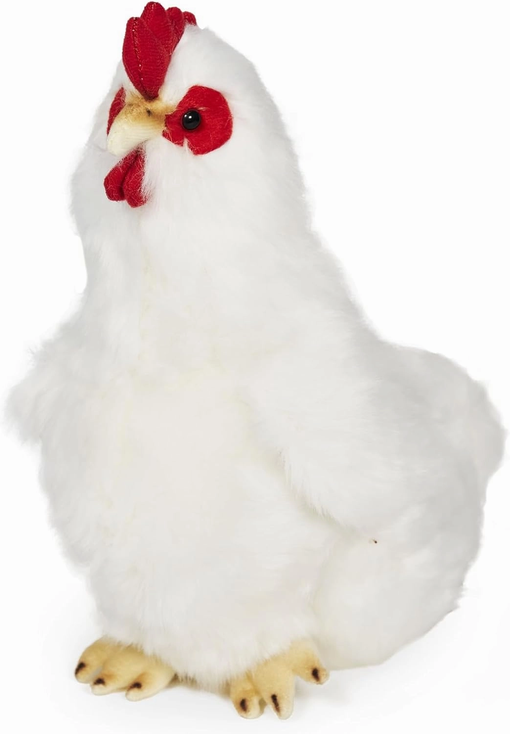 Bearington Henry Plush White Hen Stuffed Animal, 9 Inches