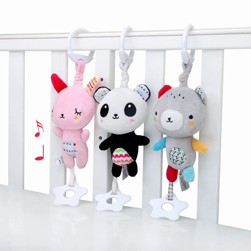 Bearoo: Animal-Themed Hanging Sensory Toy for Baby Stimulation