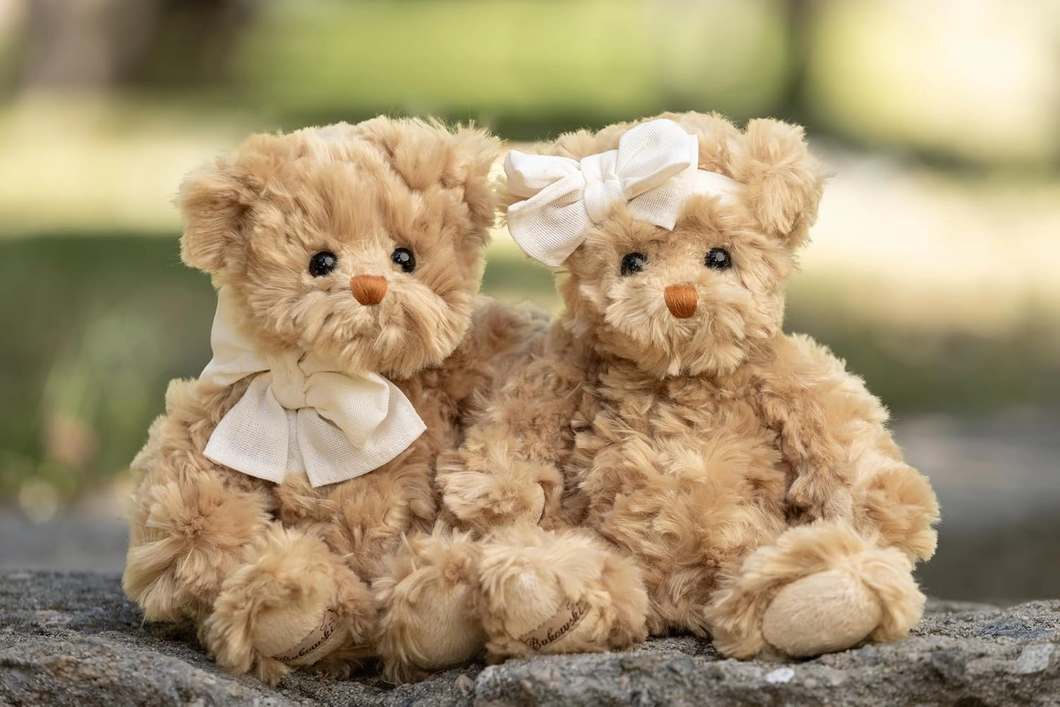 Bears Little Girlfriend - 10-Inch Handmade Teddy Bear, Baby Shower Stuffed Animal, Plush Toy