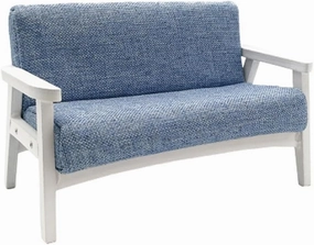 Bedroom Loveseat Sofa Bright Armchair Miniature Furniture Model Doll Houses Couch Accessory Realistic Playset 1:12