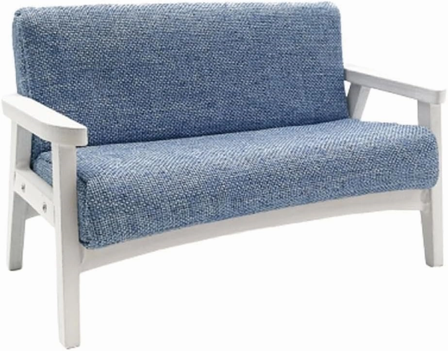 Bedroom Loveseat Sofa Bright Armchair Miniature Furniture Model Doll Houses Couch Accessory Realistic Playset 1:12