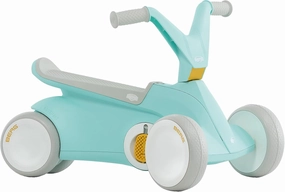 Berg GO² 2in1 Push Car Mint | Ride on with Integrated Folding Pedal System, from Baby Walker to Toddler Ride On Toys, Balance Bike and Pedal Gokart, First Birthday Gift, for Ages 10-30 Months