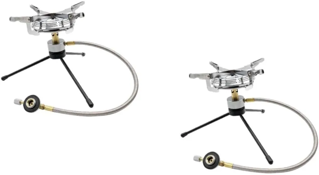 BESPORTBLE 2 Sets Camping Stove Outdoor Portable Gas Burner Propane Camping Gas Stove