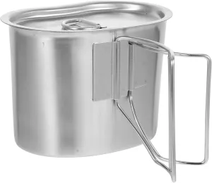 BESPORTBLE Camping Food Container Outdoor Mini Pot Stainless Steel Cup Boiling Water Kettle