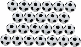 BESPORTBLE 24Pcs Tabletop Soccer Game Balls Mini Footballs for Replacement Accessories for Indoor Foosball Tables for Game Rooms and Family Fun