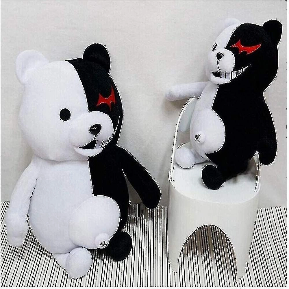 Black And White Bear Plush Doll Monokuma Bear Boys And Girls Pillow Toy